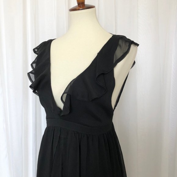 The Jetset Diaries Tan Lines Maxi Deep V-Neck Sz M - Picture 3 of 7